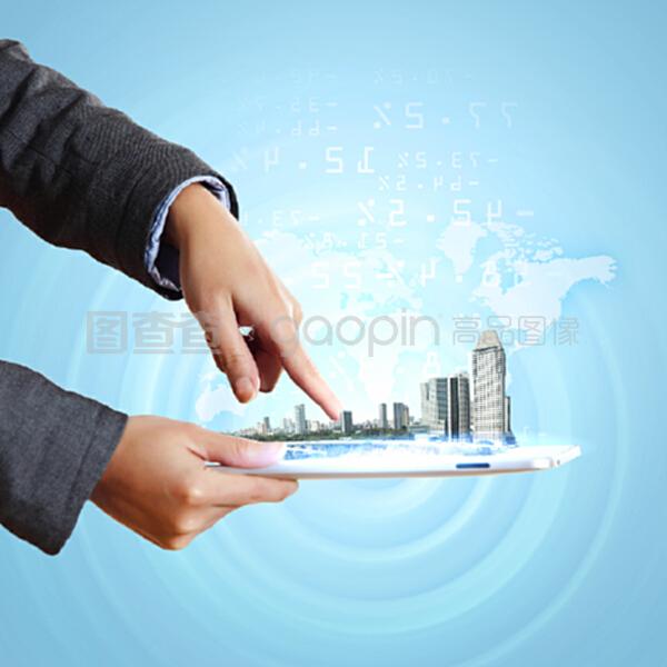 数字城市插图 现代科技与数字内容制作的完美融合